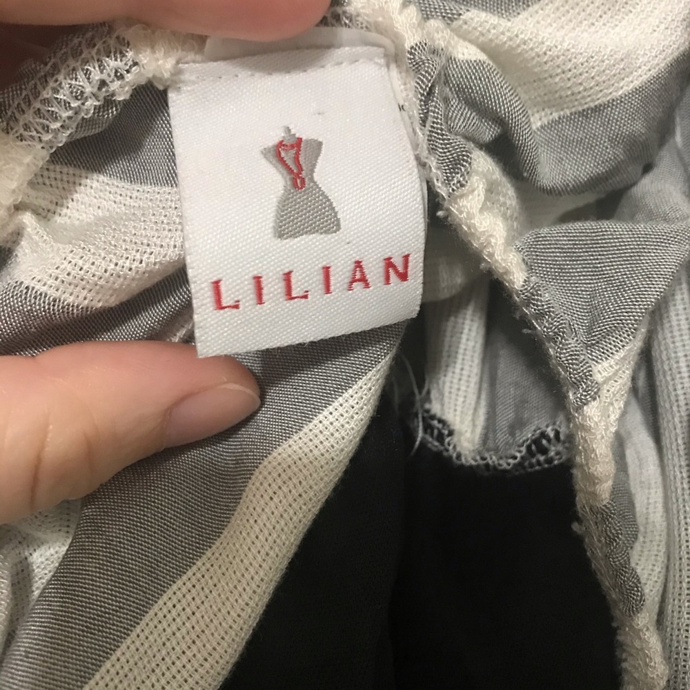 Lilian Plus Size Striped Halter Jumper 2x - Picture 7 of 8